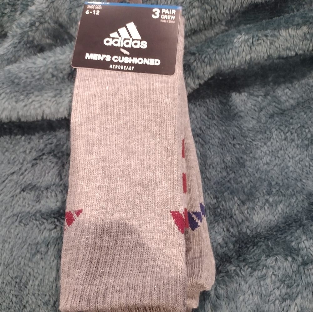 New NWT Mens Cushioned Pair Crew 3 Pack